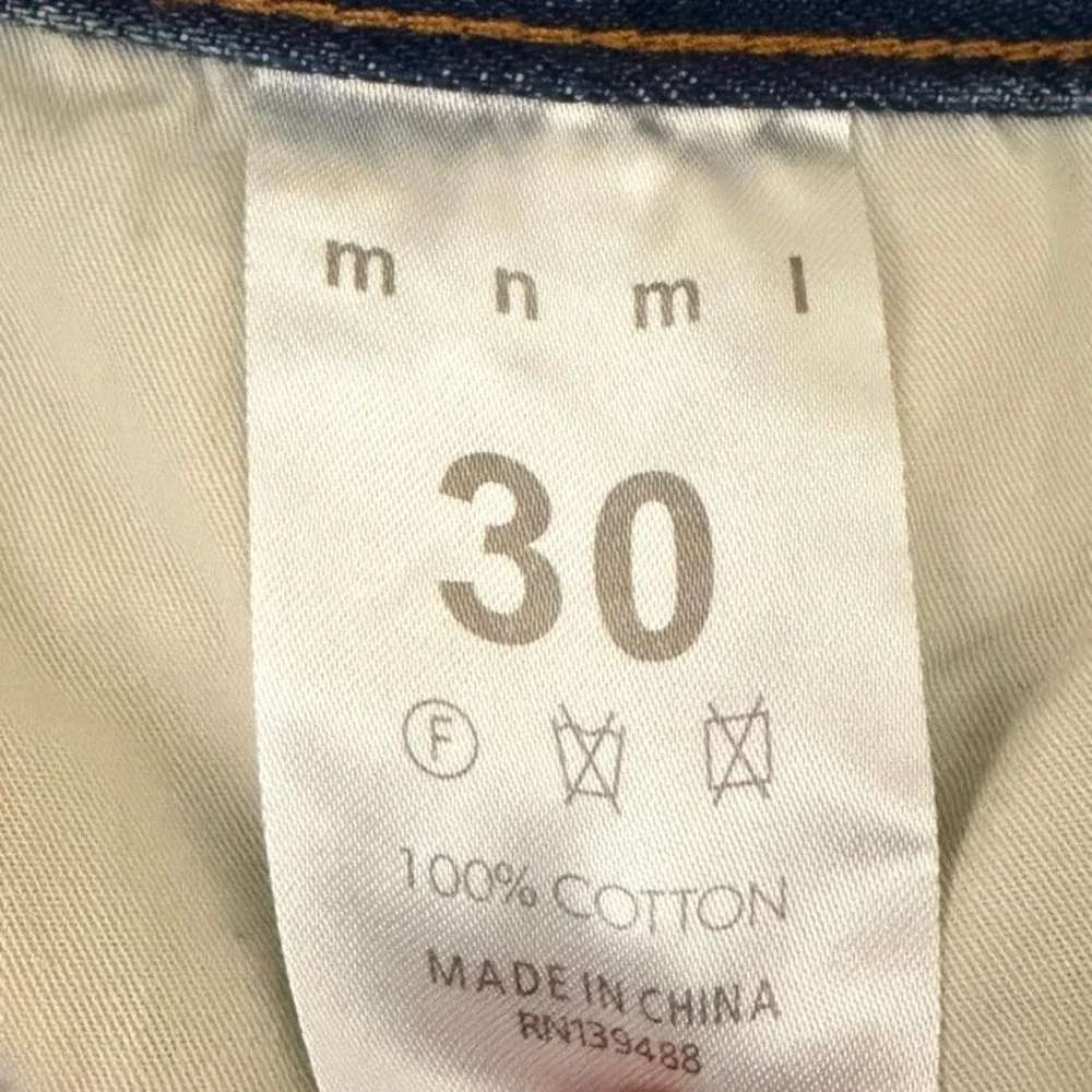 MNML Mens Size 30 D112 Fleur Straight Leg Jeans Embroidered Streetwear Y2K EUC